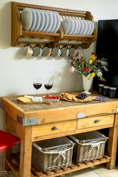 Granary Butchers block kitchen High Barn  High Barn kitchen Granary Butchers block