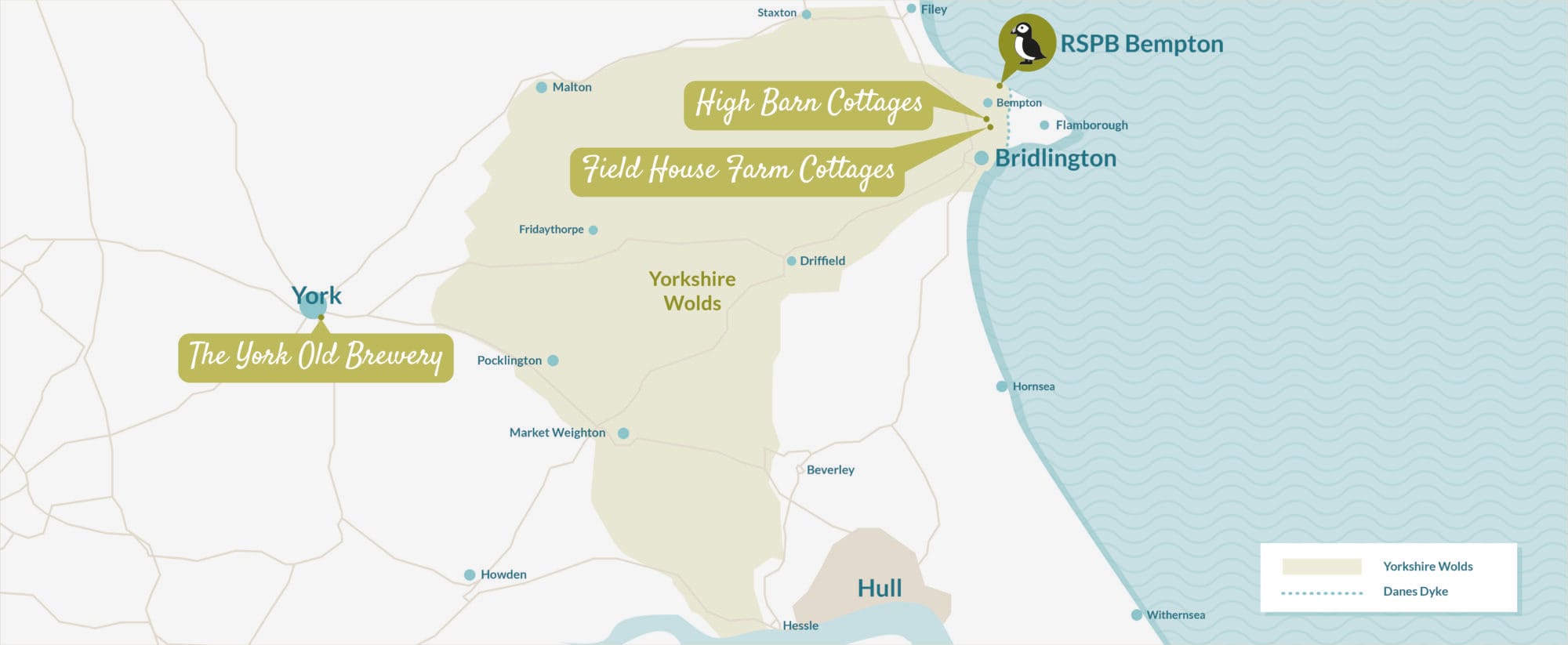 Heritage escapes location maps