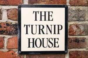 The Turnip House sign