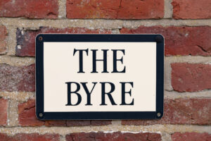 The Byre Signage