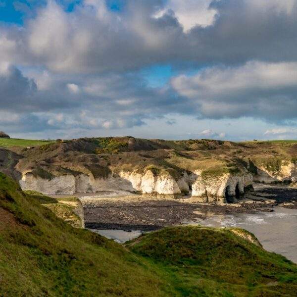 Flamborough Cliff path walker Flamborough Cliff path walker